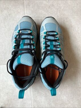 Merrell Teal and Black Moab Edge Shoes